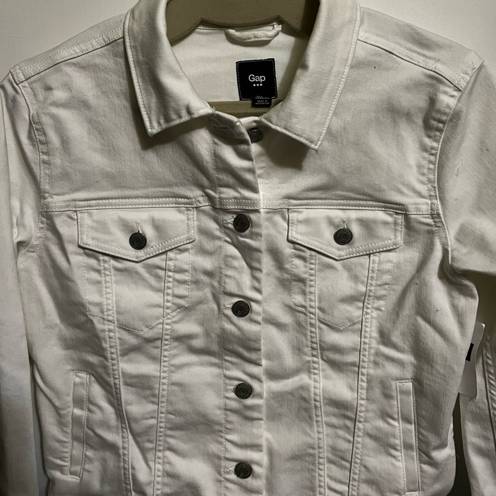 White Gap Jean Jacket